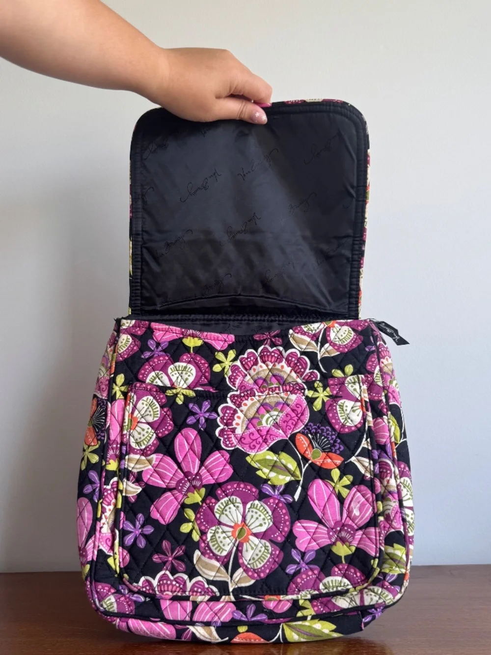 Vera Bradley Crossbody and Wallet Pirouette Pink Retired Floral Matching Set